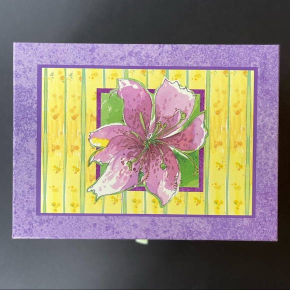 Stationery Box with Drawer plus 22 Cards, 22 Envelopes, & Decorations for Cards - Picture 6 of 6